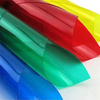 0,3 mm Hrúbka 10 Farieb PVC Transparentné List ABS Farebné List Vo Veľkosti 29.8*21.1 Palcový S Vysokou Kvalitou