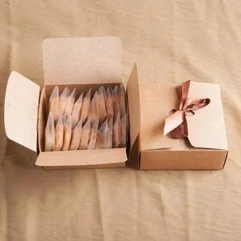 10pcs/veľa papierové krabice darček Kraft boxy so stuhou,svadobné prospech boxy baby sprcha prospech boxy strany darčekové krabice