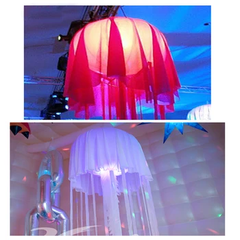 1pcs Prípade Medúzy Nafukovacie LED Svetlo (priemer=1,2 m ,výška =4 m ) ,s Tichým ventilátorom
