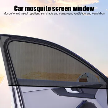 2 Ks Auto Slnečník Predné Okno Zadné Okno Mosquito Net Okno Opaľovací Krém Okno Obrazovka Privacy Guard Uv Izolácie Kryt