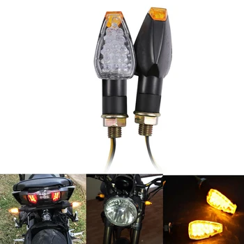 2 páry Motocykel Zase Signálne Svetlá Trojuholník LED Sekvenčné smerovku Ukazovatele Univerzálny pre Honda, Kawasaki Yamaha, Ducati