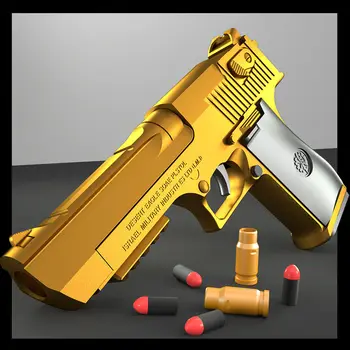 2021 Desert Eagle Streľba Pištoľ,Vonkajší Mäkké Bullet Príručka Naložené Pištoľ Hračka Glock CS strieľačka Vyhadzovanie Chlapec Darček k Narodeninám