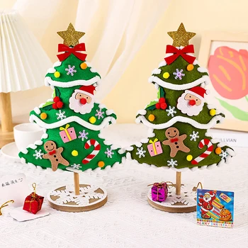 2022 Tvorivé Vianočný Stromček DIY Materiál Package Ručne vyrábané Vianočné Darčeky Puzzle Vianočné Hračky