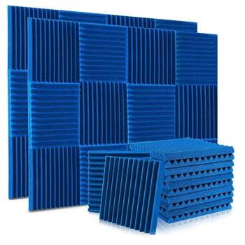 24 Pack Akustická Pena Panely 1X12X12 Palcov,Zvukotesné Stenových Panelov s požiarnou Zvuk,Zvukové Panely Kliny pre Štúdiá,Domov