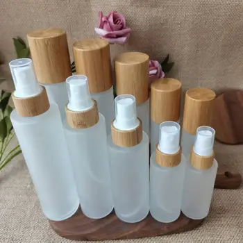 30 ml 50 ml 100 ml 120ml 150ml mliečneho skla bambusu fľaše s mliekom/sprej spp kontajnerov pre kozmetiku