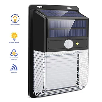 36 Led Dvojité Solárny Panel Light Senzor Pohybu, Bezpečnosti Vodotesné Svietidlo pre Vonkajšie Záhradné Solárny Panel Svetlo Príslušenstvo YS-KÚPIŤ
