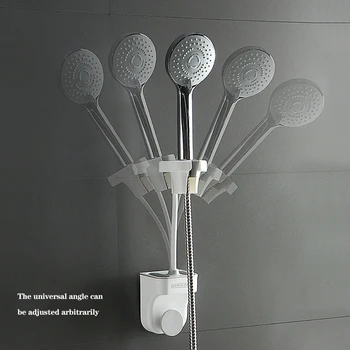 360° sprchový držiak nastaviteľný samolepiace sprcha držiak na stenu SPA kúpeľňa všeobecné ABS 1 kus