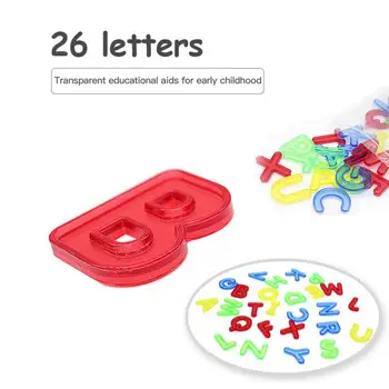 5 cm Transparentné Písmená 26 Abecedy Inteligencia, Rozvoj Výučby Pomoc Deťom Skoro Vzdelávacie Hračky Darček Pre Deti