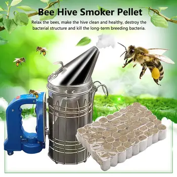54Pcs/Taška Včelí Úľ Fajčiar Pelety Pevné Čínske Liečivé Byliny Dymu Med Vyrábajú Bee-Špecifické Dymové Bomby Včelárskych Nástroj