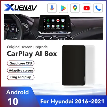 Android Mini Ai Box Android10.0 Pre Hyundai 2016-2021 Bezdrôtový CarPlay Netflix Google, YouTube, Android Box Car Multimedia Player