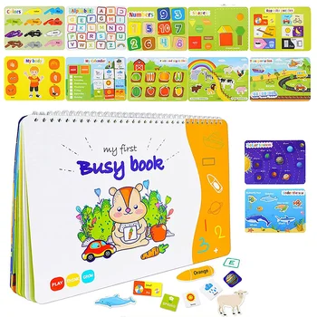 Batoľatá Montessori Batoľa Knihy 0-6 Vzdelávania Detí Predškolského Veku Činnosť Knihy Dieťa Učenie Interaktívne Knihy