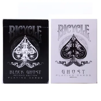 Bicykel Ghost Palube Ellusionist Black/White Hracie Karty Zberateľské Poker Magické Triky, Rekvizity pre Profesionálny Kúzelník