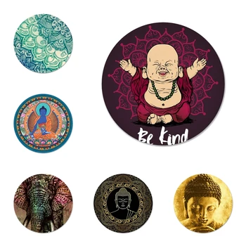 Buddha Mandala Odznak Brošňa Pin Príslušenstvo Pre Oblečenie Batoh Dekorácie, darčeky