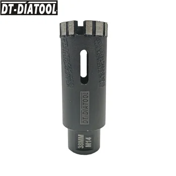 DT-DIATOOL 1pc 38 mm M14 Laserom Privarené Diamantové Suché Vŕtanie na Jadro Bitov S bočnej Ochrany Otvor Videl Na Tvrdej Žuly Prírody Kameň