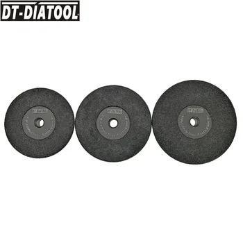 DT-DIATOOL 1piece Vákuové Brazed Diamond Ploché Brúsenie Disk M14 Závit #30 Dia 4Inches/105mm 4.5