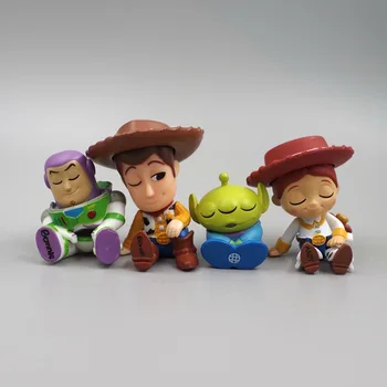 Disney Toy Story Anime Obrázok jednoduché dozer Buzz Lightyear Jessie Woody Cudzie Ploche Ozdoby PVC deti Zbierať Bábika Darček k Narodeninám