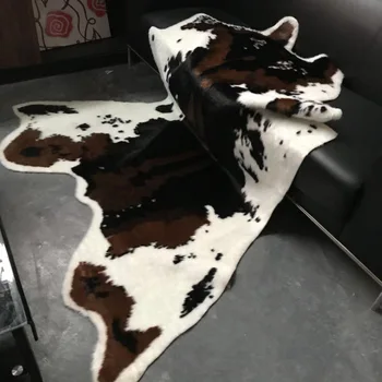 Dom krava koberec imitácia celé kožené mat stoličky 