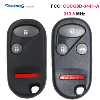 ECUTOOL Keyless Vstup Vzdialenej Auto Kľúč pre Honda CR-V Roku 2002 2003 2004 Element na obdobie 2005-2008, Fob 3/ 4 Tlačidlo - 313.8 MHz OUCG8D-344H-A