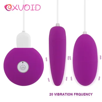 EXVOID Vajcia Vibrátor Vibrátory pre Ženy, Vzdialenej 20 Frekvencia G-Spot Masér Orgazmus USB Nabíjanie Sexuálne Hračky pre Ženy Silikónové
