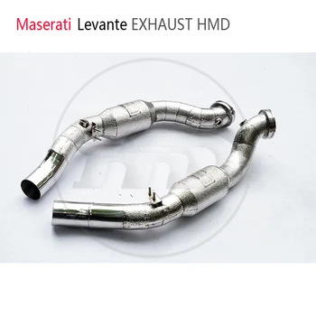HMD Auto Príslušenstvo Nerezová Oceľ Výfukové Downpipe pre Maserati Levante S katalyzátor, Armatúry Catless Hlavičky