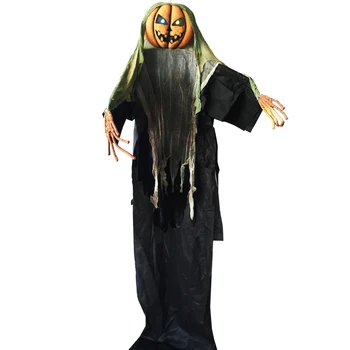 Halloween 3 Metrov Obrie Strašidelné Visí Strašiak Tekvica Muž s ľahkou až Oči pre Halloween Dekorácie