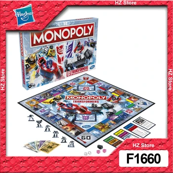 Hasbro Hier Monopoly Transformátory Edition, Doskové Hry, Puzzle Hry Autobot Decepticon Tokeny Interaktívne Vzdelávacie Hračka F1660