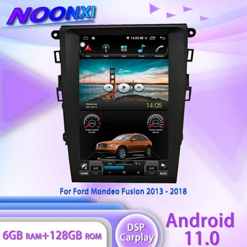 IPS Android 11.0 6 G+128 GB Pre Ford Mondeo Roky 2013-2018 Rádio Auto Multimediálny Prehrávač Auto Stereo GPS Navigácie Vedúci Jednotky DSP Carplay