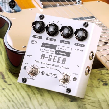 Joyo D-Seed-I Dual Channel Digital Delay Gitara Efekt Pedál Elektrické Gitary, Basy Príslušenstvo Dual Hudobné Nástroje