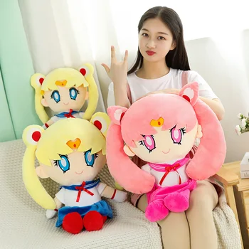 Kawaii Sailor Moon Plyšové Hračky Tsukino Usagi Roztomilé Dievčenské Srdce Plnené Anime Bábiky Darčeky Domáce Dekorácie Narodeninám