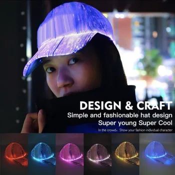 Kreatívne LED Optický Spp Pestré Farby-Meniace sa Svetelné Baseball Hip Hop Spp Na spoločenské Peformance