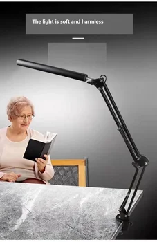 LED ochrana očí skladacie rameno svetlá Tabuľka Posteľ Vedľa čítania, učiť sa používať skladacia univerzálna nastaviteľná lampa