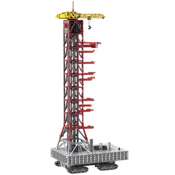 MOC-60088 Spustenie Veža Mk I pre Saturn V s Crawler Blokuje Spustenie Tower Building Blocks Modulárny Prepravu Vozidiel Tehly