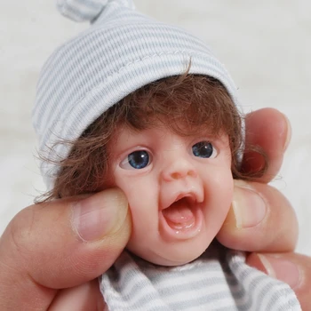 Mini Roztomilé Malé Dieťa Realistické Novorodenca Bábiky Silikónové Celého Tela