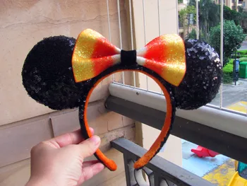 Nové Disney Mickey Roztomilý Kreslený Tvorivé Hlavový Most Vlasy Kapely Bowknot Sequined Headdress