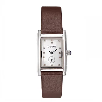 Nový Jednoduchý Štýl Quartz Hodinky Pre Ženy Elegantným Koženým Remienkom Vodotesné Hodinky Diamond Fashion Dámske Náramkové hodinky reloj mujer
