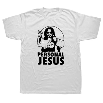 Osobné Ježiš Hudobné Tričká Grafické Bavlna Streetwear Krátky Rukáv O-Krku Harajuku Bohom Modlitba T-shirt Mens