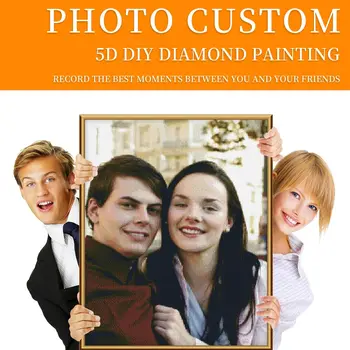 PENGDA Diamond Výšivky Cross Stitch Mozaiky Plné Námestie/Kolo vŕtať Fotografie Fotografie pre Rodičov dary Vlastné Obrazy