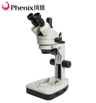 Phenix 7X-45X Trinocular zoom, stereo mikroskopom čína pre strojové zariadenia, elektronika, prístroje