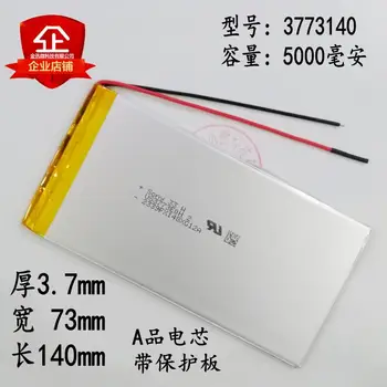 Plochý panel batéria 3773140 polymer lithium batéria 3.7 V, veľkou kapacitou 5000mAh tablet PCB všeobecné