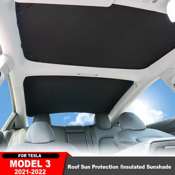 Pre Tesla Model 3 2021-2022 Skladacia Predné, Zadné, Strešné Okno, Slnko Odtiene Čelné Sklo Strešné Okno Pracky Sklenená Strecha Protislnečnú Ochranu Proti Slnečnému Žiareniu