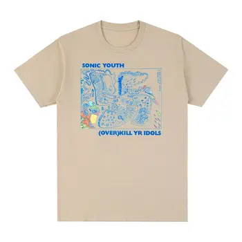 SONIC YOUTH, Vintage T-shirt Rocková Kapela Bavlna punk Mužov tričko harajuku streetwear Nové Tee Tričko Dámske Topy