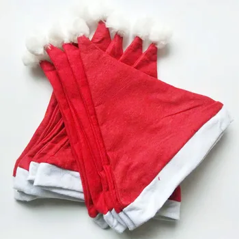 Santa Claus Červená vianočné Klobúky, Čiapky Zahustiť Pre Dospelých A Deti Vianočný Dekor Nový Rok Darčeky Domov Strán Dodávky