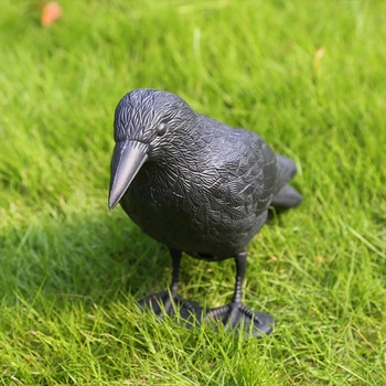 Simulácia Black Crow Raven Vták Odpudzujúce Škodcov PigeonRepellent Záhradné Dekorácie Vonkajšie Decoracion Jardin Exteriéru