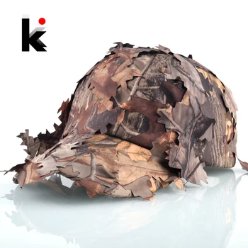 Taktické šiltovku Mužov Kamufláž Klobúk Vonkajšie Priedušná Poľovnícke, Rybárske potreby na Kempovanie Kosti Ženy Nastaviteľné Snapback 3D Leaf Čiapky