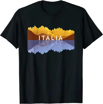 Taliansko Horských Odrazy - Dolomitických Prírody So Suvenírmi T-Shirt