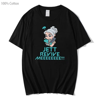 Valorant Tričko Jett Zábavné Vytlačiť T-Shirts Mužov Cartoon Kórejský Dizajn Tričko Unisex Streetwear Ženy Harajuku Krátky Rukáv Top Muž