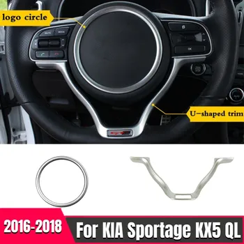 Volant Dekorácie Kruhu Kryt Výbava Nálepky Odtlačkový Auto styling Interiérové Doplnky Pre Kia Sportage KX5 4 QL 2016-2018