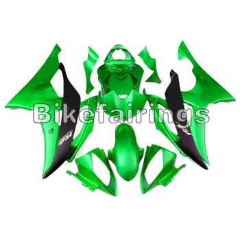 Zelená a Matnej Čiernej farbe Hornej Bicykli, Horské Pre Yamaha YZF-600 R6 2008 09 10 11 12 13 14 15 2016 R6 Vstrekovanie Plastov Kapotáže Auta