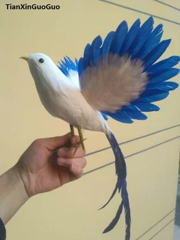 plastové pena& umelé perie vtákov veľké 45x30cm šíri krídla vták s dlhým chvostom model hračky,záhradné dekorácie, darčekové w0224