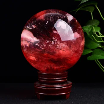 prírodné red crystal ball ornament red crystal ball pôvodnej kamennej otvorenie úradu ornament